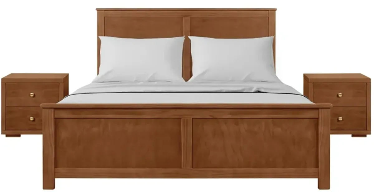 Winston Platform Bed with 2 Nightstands