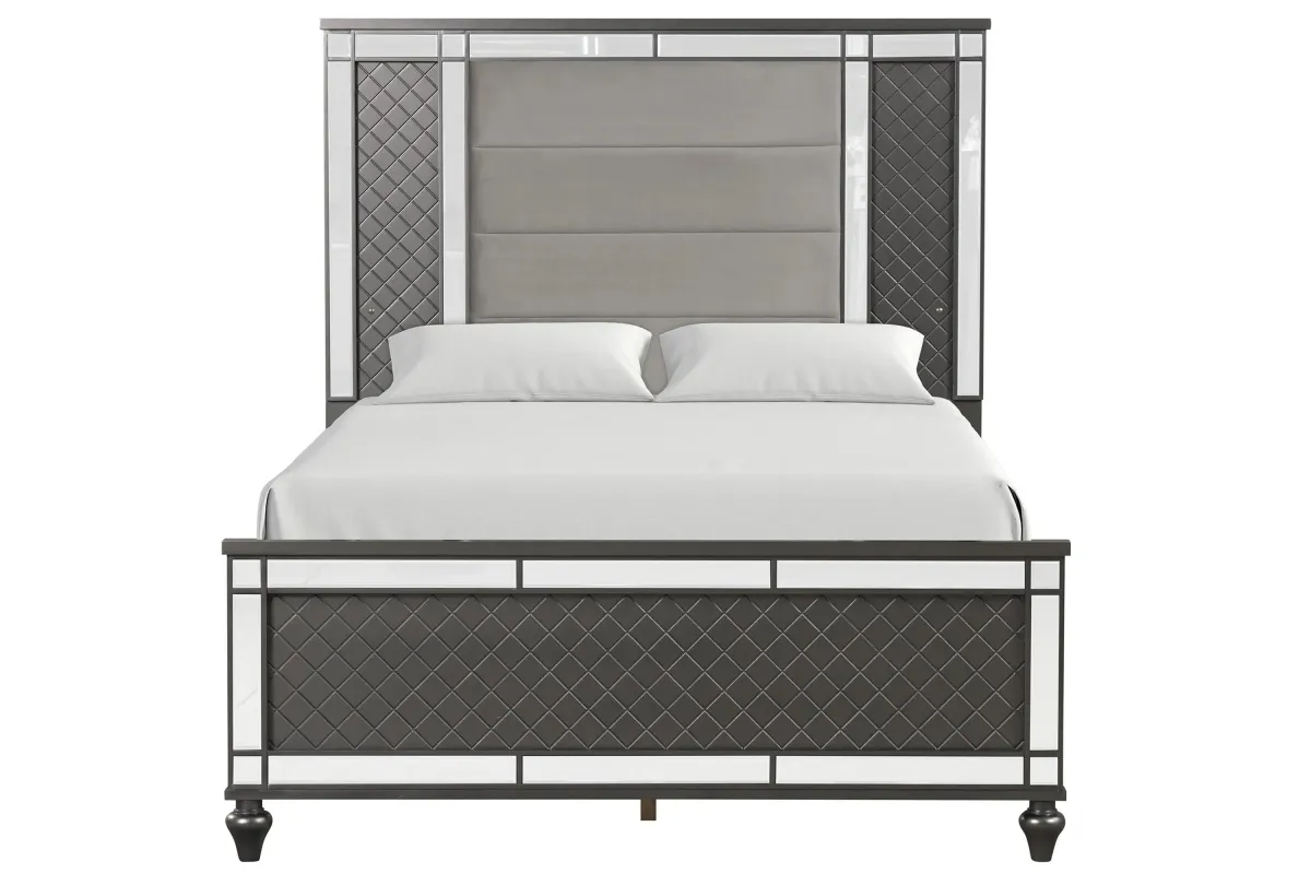 Livorno Bed in Gunmetal Gray by Glory Furniture