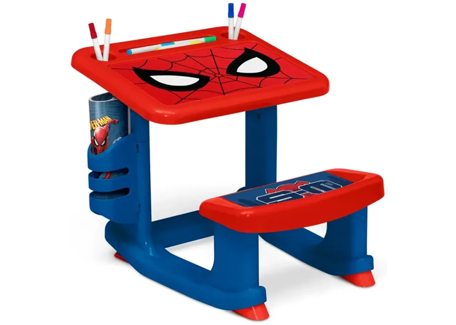 Spider-Man Draw and Play Desk by Delta Children in Blue by Delta Children