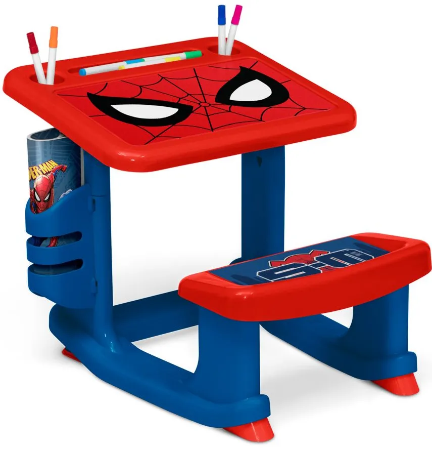 Spider-Man Draw and Play Desk by Delta Children in Blue by Delta Children