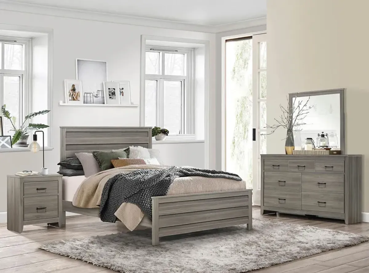 Clementine 4-pc Bedroom Set in Dark Gray by Homelegance