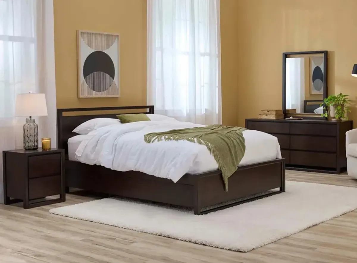 Aversa 4-pc. Platform Bedroom Set w/ 2-Side Storage Bed & 2-Drawer Nightstand