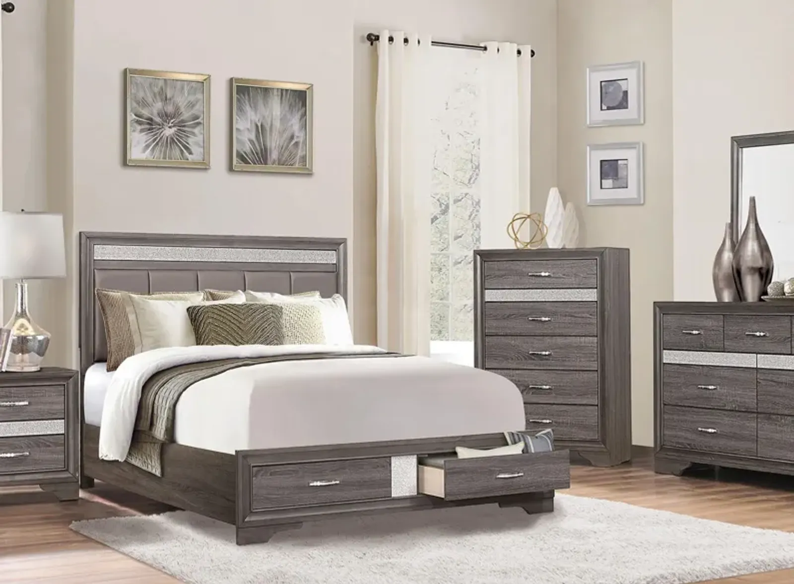 Griggs 4-pc. Upholstered Storage Bedroom Set