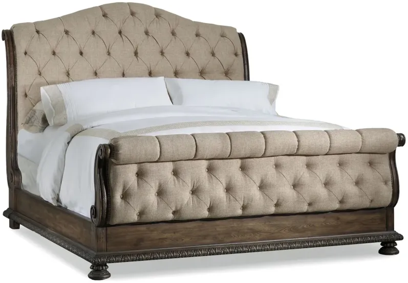 Rhapsody 4-pc. Tufted Bedroom Set in Light Brown by Hooker Furniture