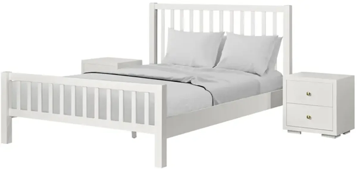 Hampton Platform Bed with 2 Nightstands