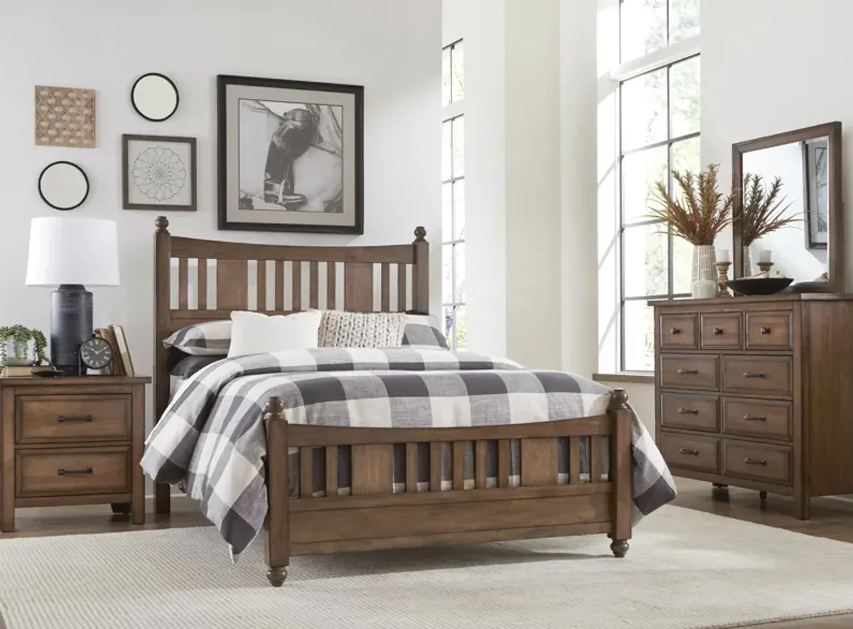 Clarence 4-pc Bedroom Set in Light Brown by Homelegance