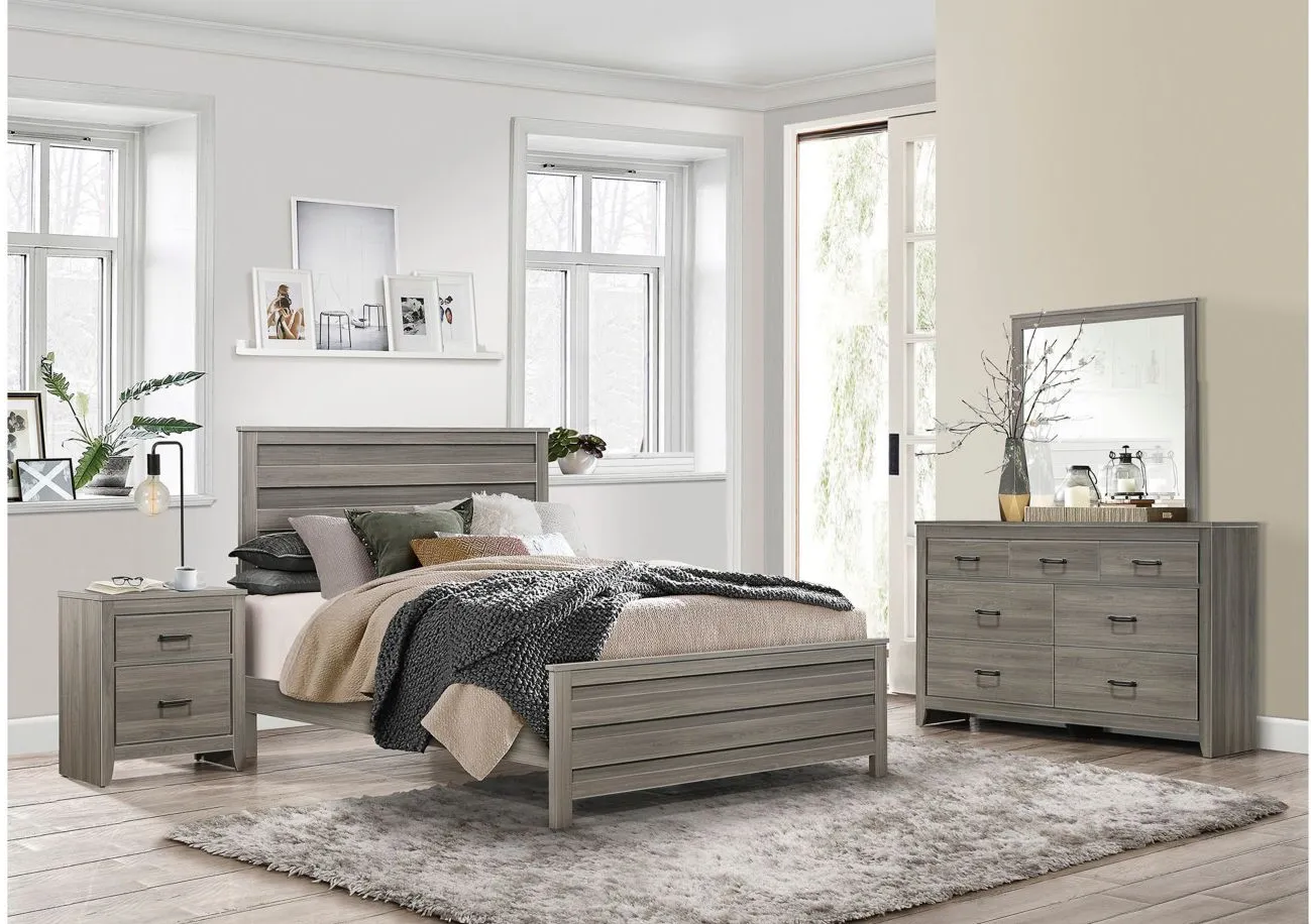 Clementine 4-pc. Bedroom Set in Dark Gray by Homelegance