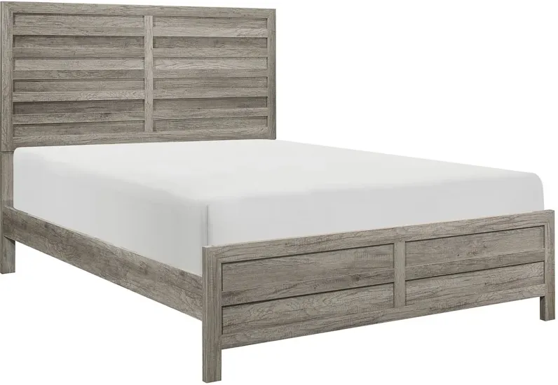 Terrace 4-pc Panel Bedroom Set in Gray by Homelegance