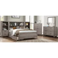 Lorenzi 5-pc. Storage Bedroom Set in Gray by Homelegance