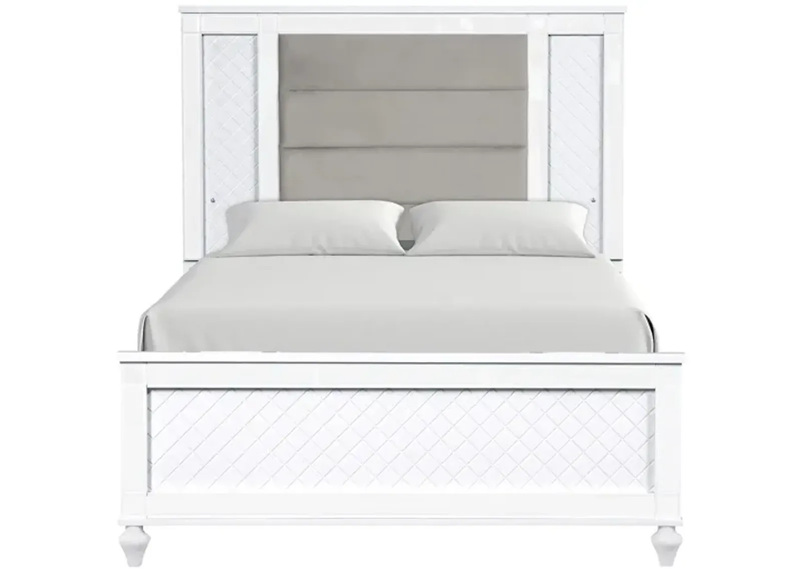 Livorno Bed in White by Glory Furniture