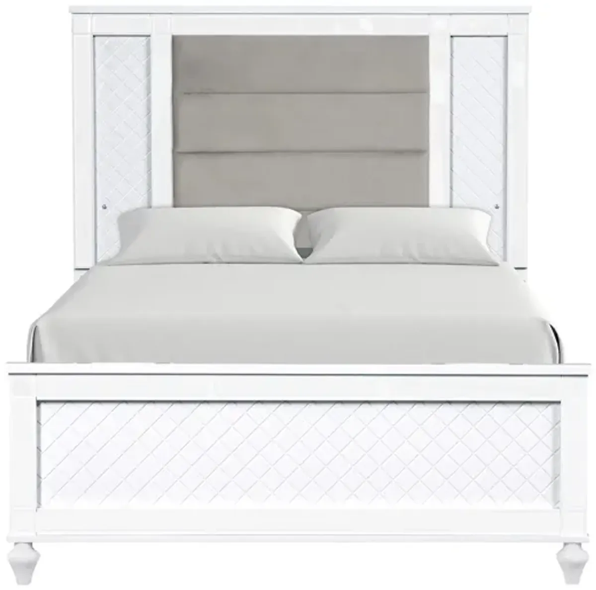 Livorno Bed in White by Glory Furniture