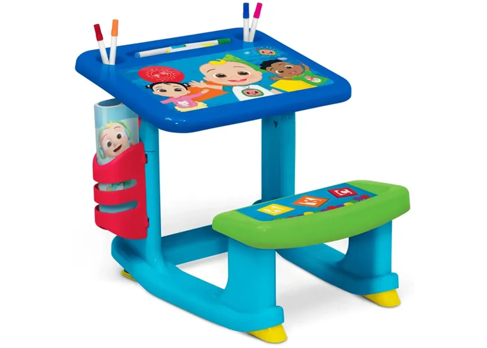 CoComelon Draw and Play Desk by Delta Children in Blue by Delta Children