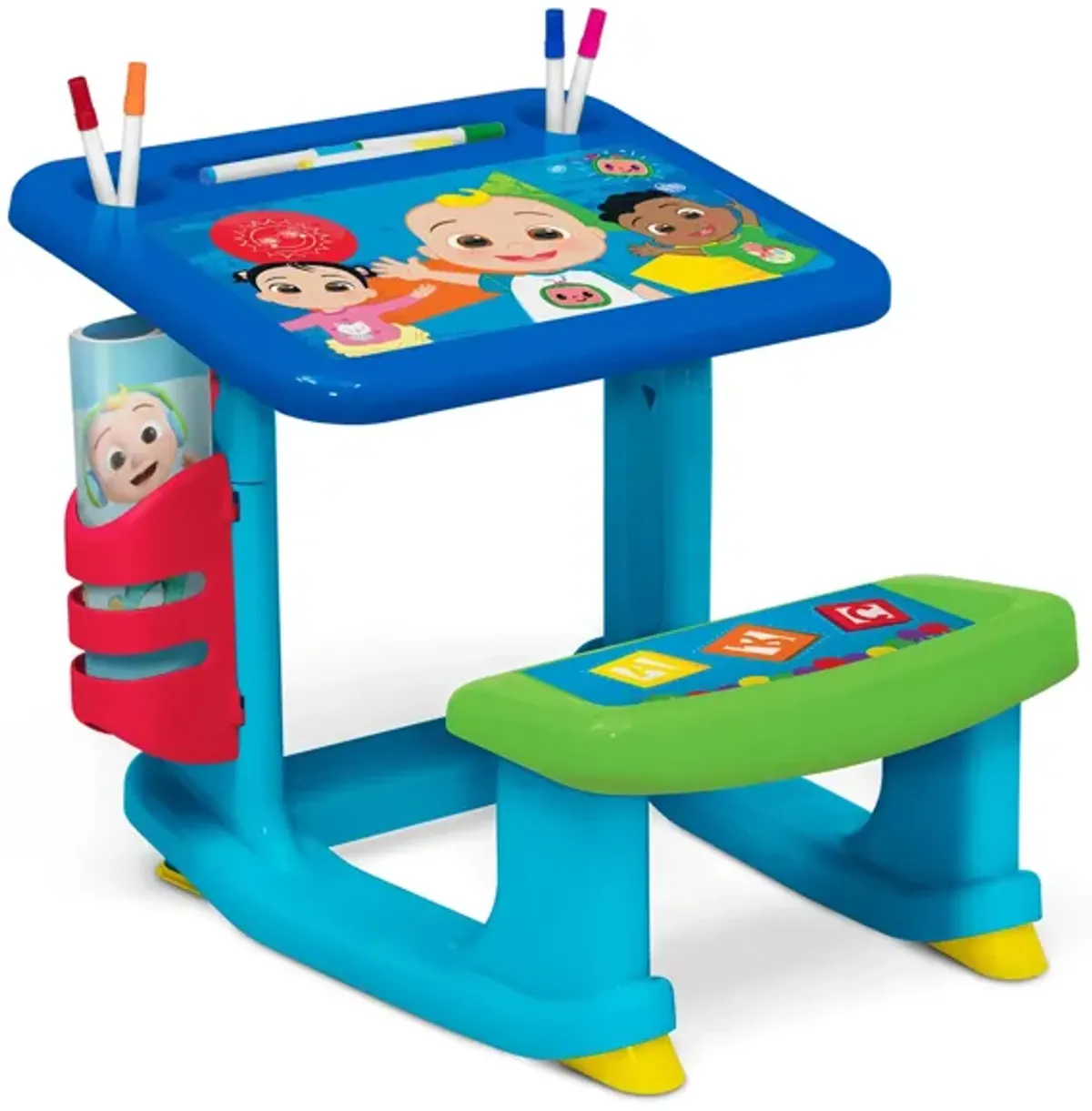 CoComelon Draw and Play Desk by Delta Children in Blue by Delta Children