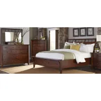 Whistler 4-pc. Bedroom Set in Walnut by Napa Furniture Design