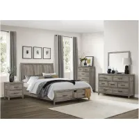 Simone 4-Pc. Platform Storage Bedroom Set in Gray by Homelegance