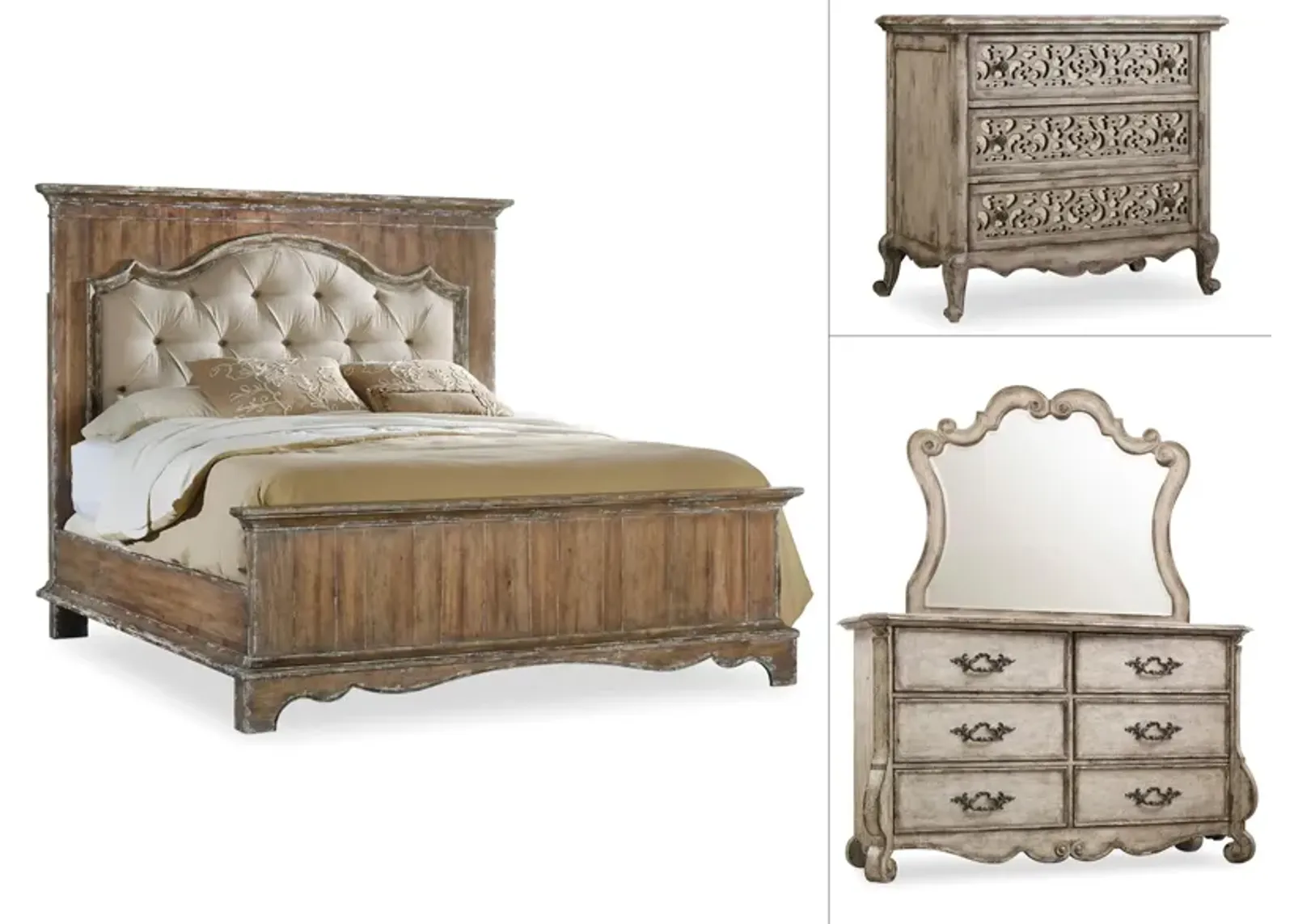 Chatelet 4-pc. Upholstered Panel Bedroom Set