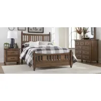Clarence 4-pc. Bedroom Set in Light Brown by Homelegance