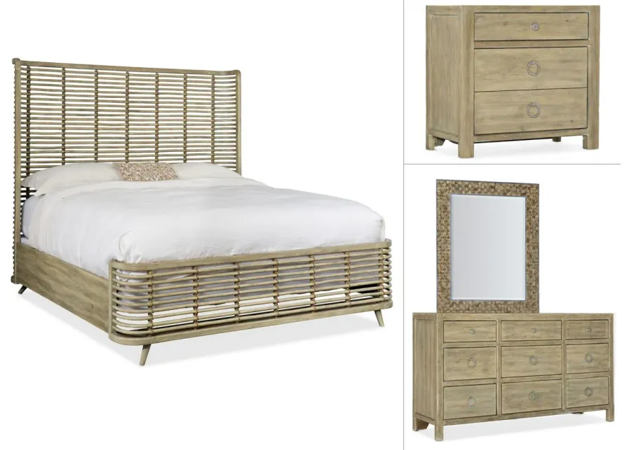 Sundance 4-pc. Rattan Bedroom Set in Light Brown by Hooker Furniture