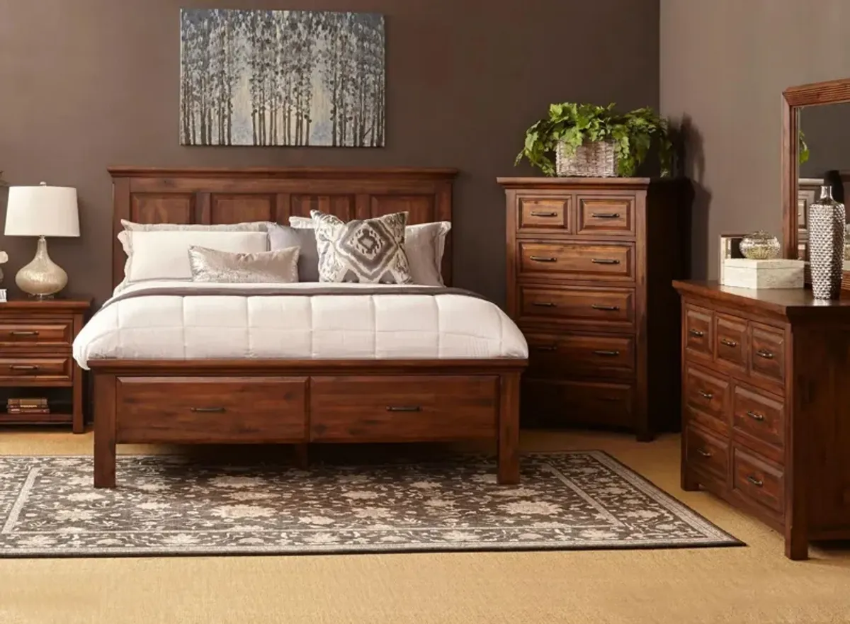 HillCrest 4-pc. Bedroom Set in Old Chestnut by Napa Furniture Design