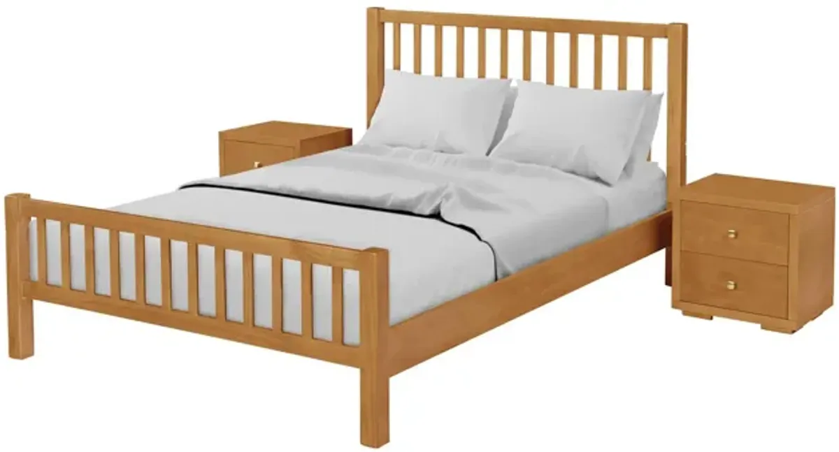 Hampton Platform Bed with 2 Nightstands