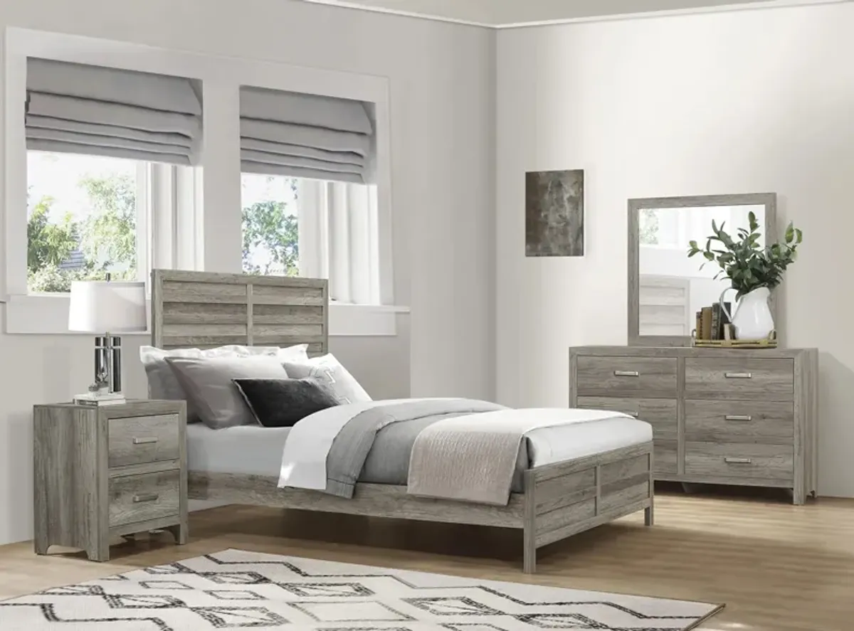 Terrace 4-pc Panel Bedroom Set in Gray by Homelegance