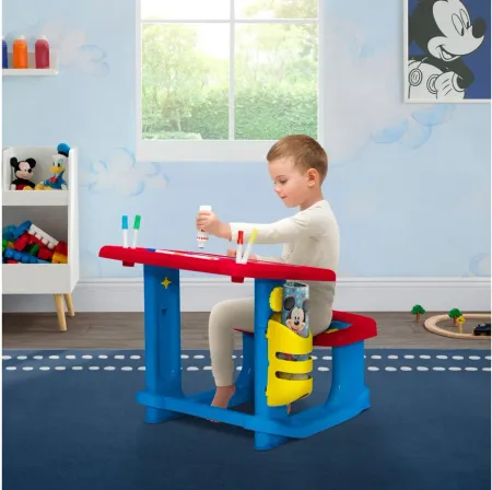 Disney Mickey Mouse Draw and Play Desk by Delta Children in Blue by Delta Children