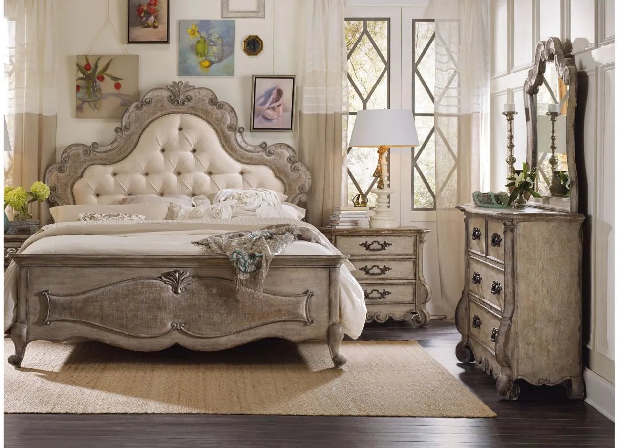 Chatelet 4pc. Upholstered Tufted Panel Bedroom Set