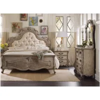Chatelet 4-pc. Upholstered Tufted Panel Bedroom Set in Brown by Hooker Furniture