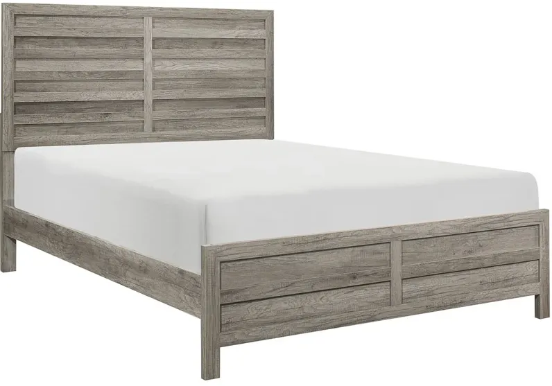 Terrace 4-pc Panel Bedroom Set in Gray by Homelegance