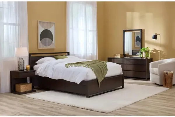 Aversa 4-pc. Platform Bedroom Set w/ 1-Drawer Nightstand