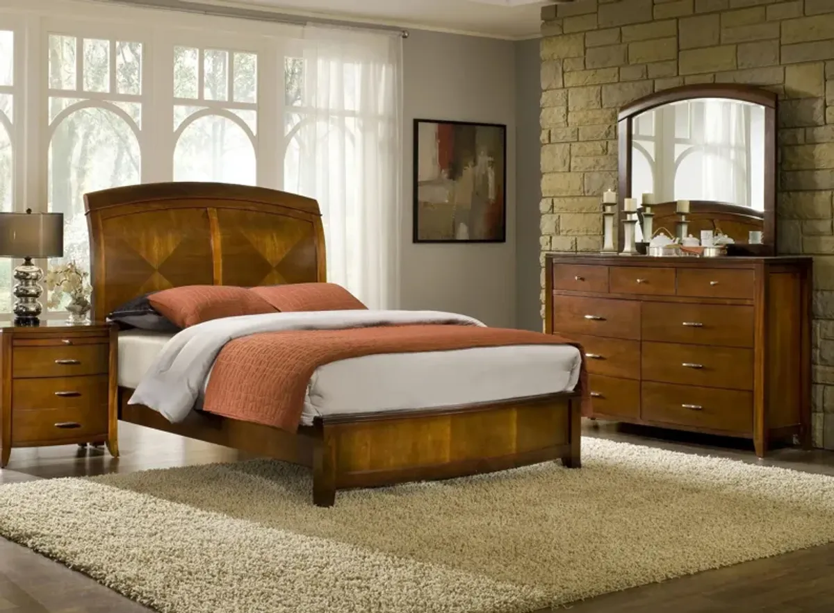 Sullivan 4-pc. Sleigh Bedroom Set in Cinnamon by Bellanest