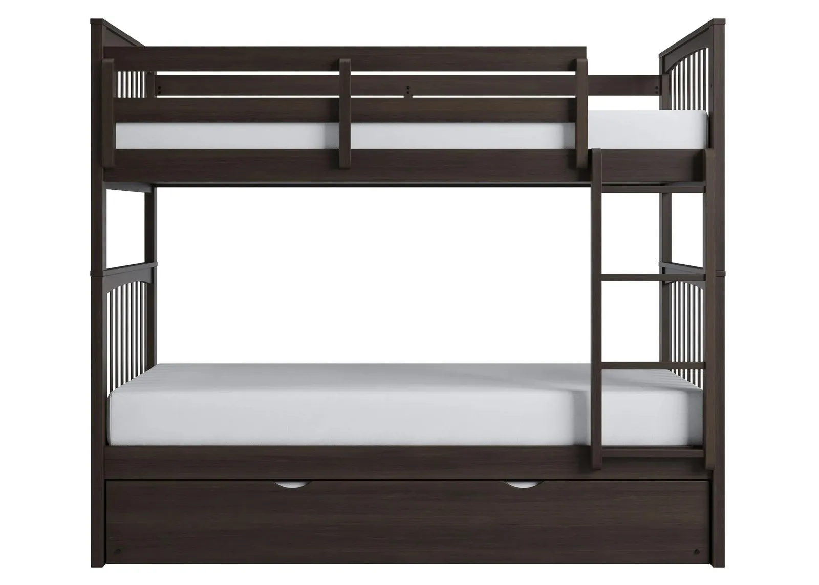 Apollo Bunk Bed with Trundle in Chocolate by Bellanest