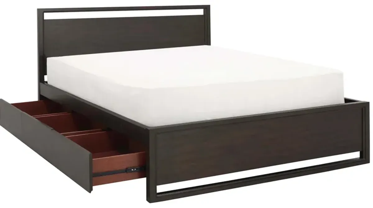 Aversa 1-Side Storage Bed