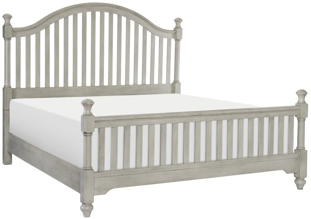 Cordelia 4-pc. Slat Bedroom Set in 2-Tone Gray by Homelegance