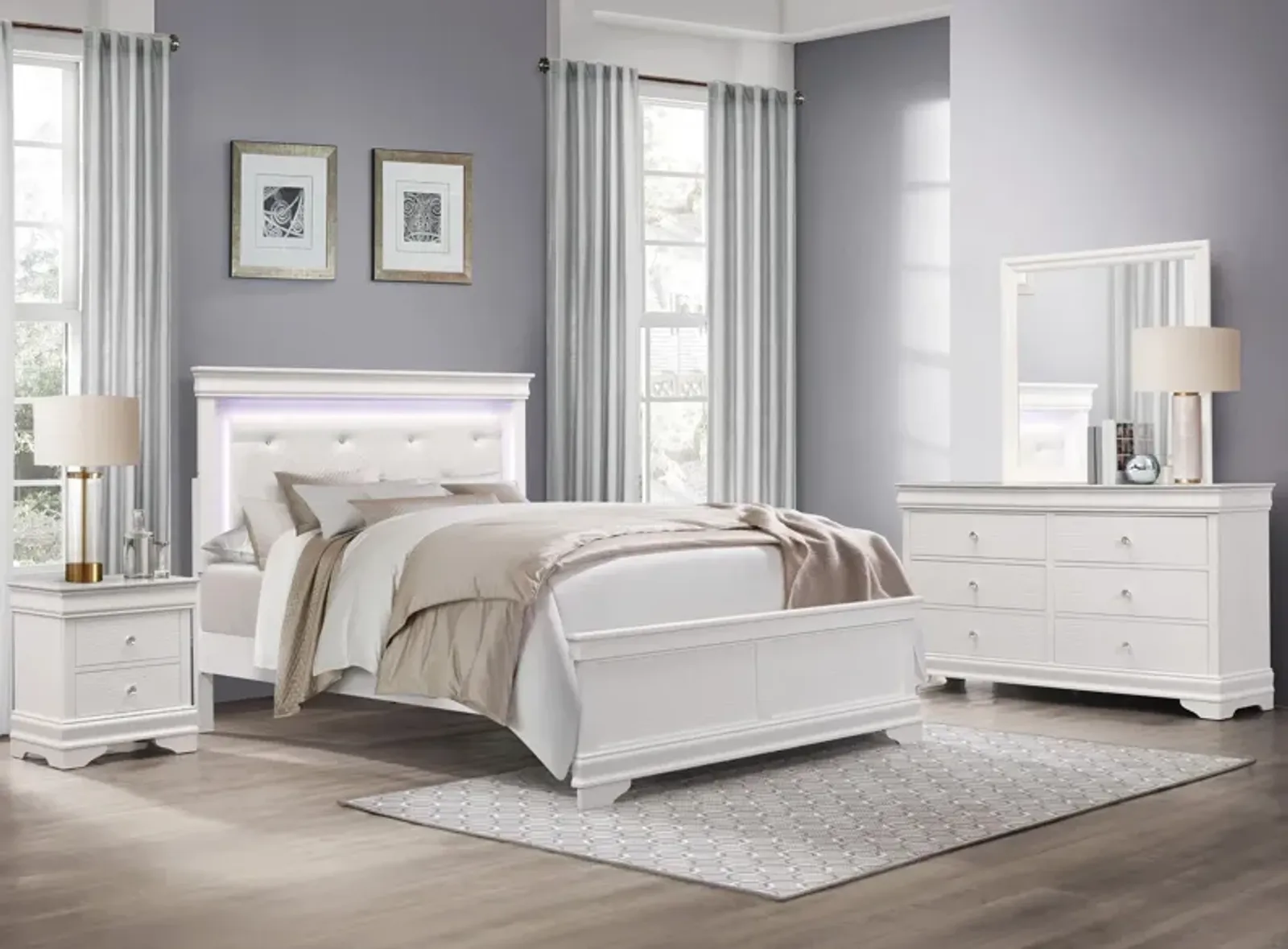 Whiting 4-pc. Upholstered Bedroom Set