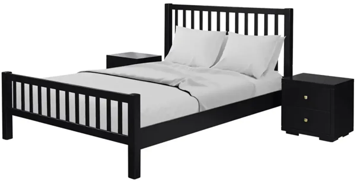 Hampton Platform Bed with 2 Nightstands