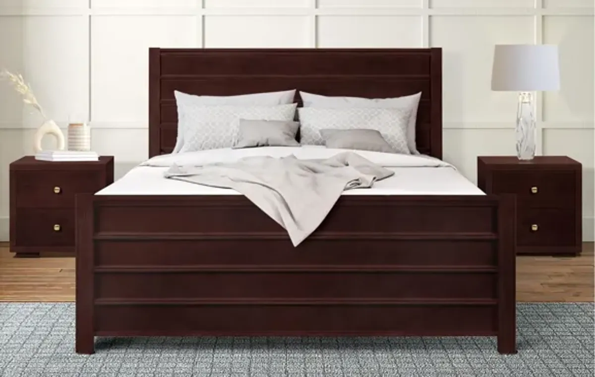 Caroline Platform Bed in Espresso by CAMDEN ISLE