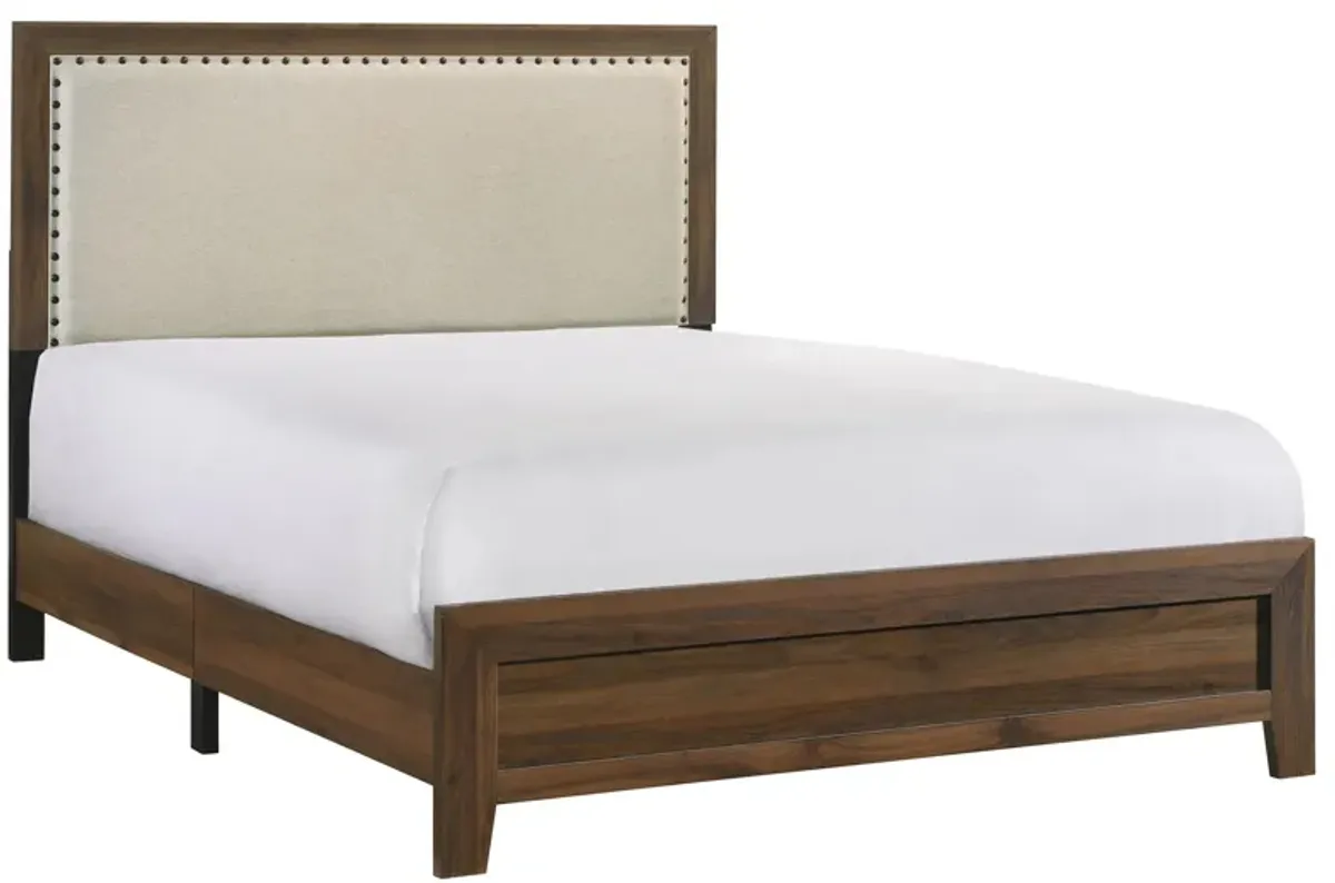 Millie Bed in Brown Cherry by Crown Mark