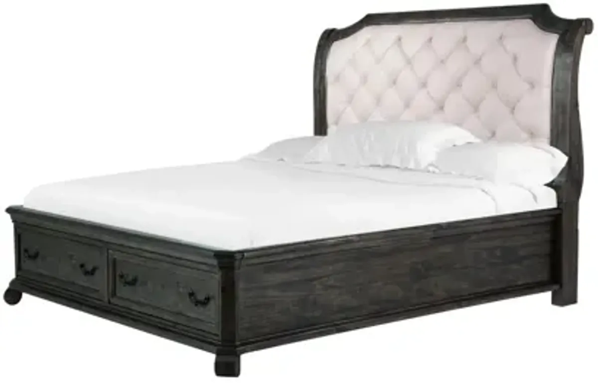 Bellamy 4-pc. Upholstered Bedroom Set with Storage Sleigh Bed