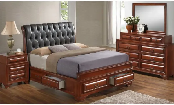 Sarasota Upholstered 4-pc. Storage Bedroom Set