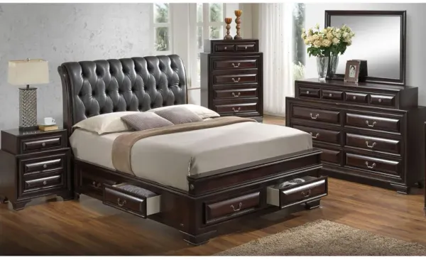 Sarasota Upholstered 4-pc. Storage Bedroom Set