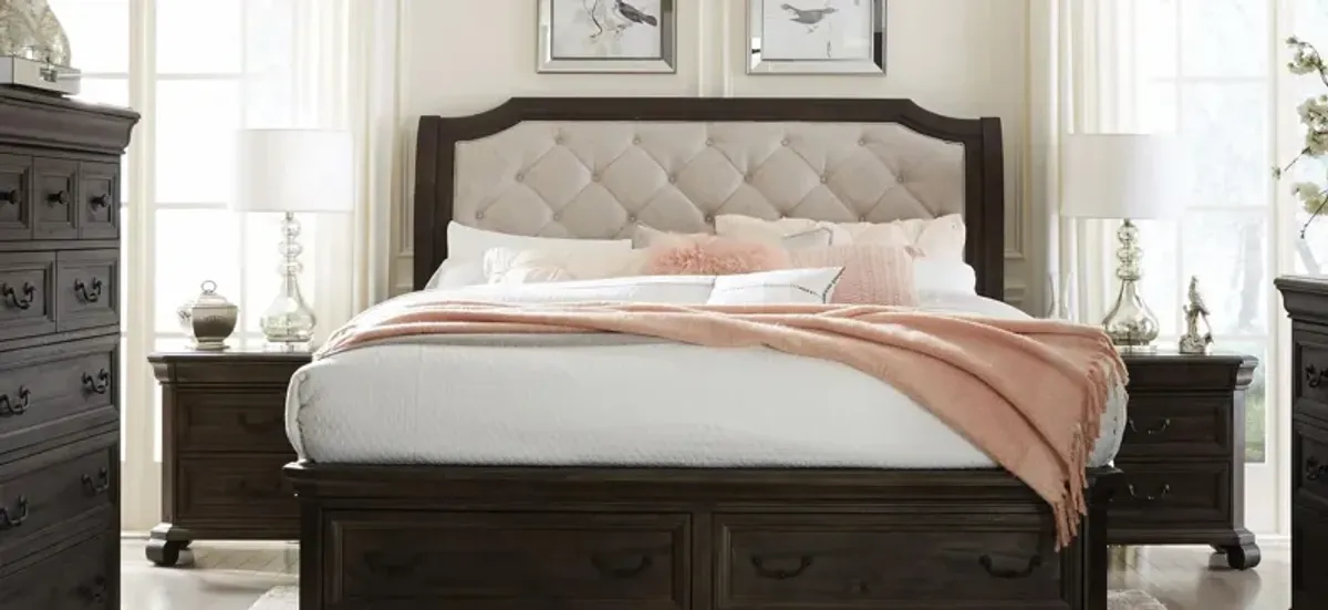 Bellamy Upholstered Storage Sleigh Bed