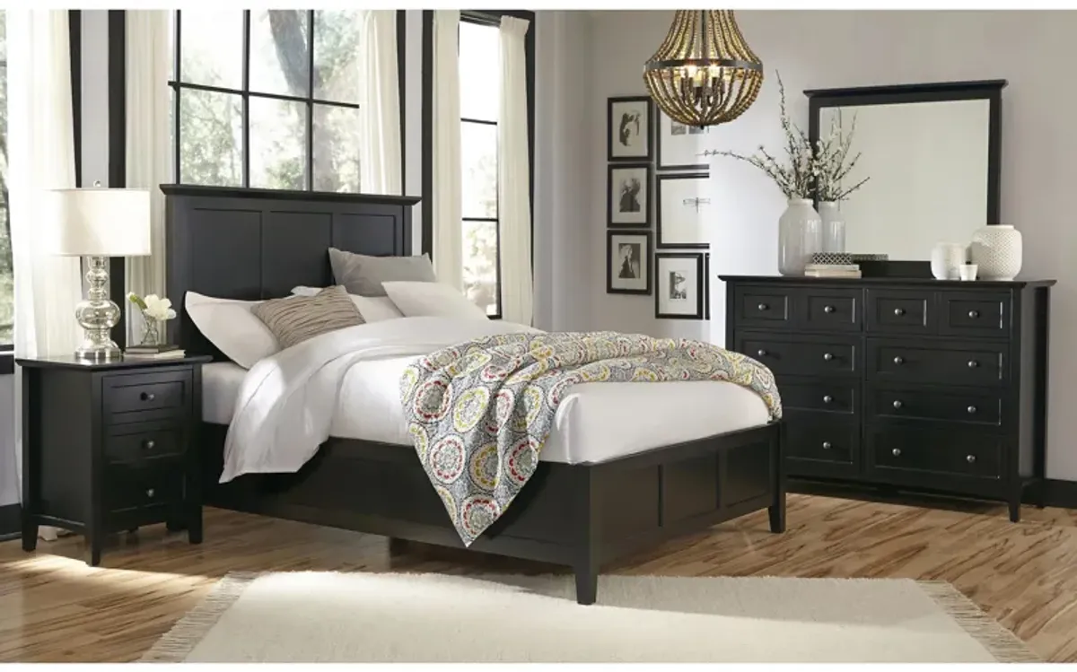 Tompkins 4-pc. Panel Bedroom Set in Black by Bellanest