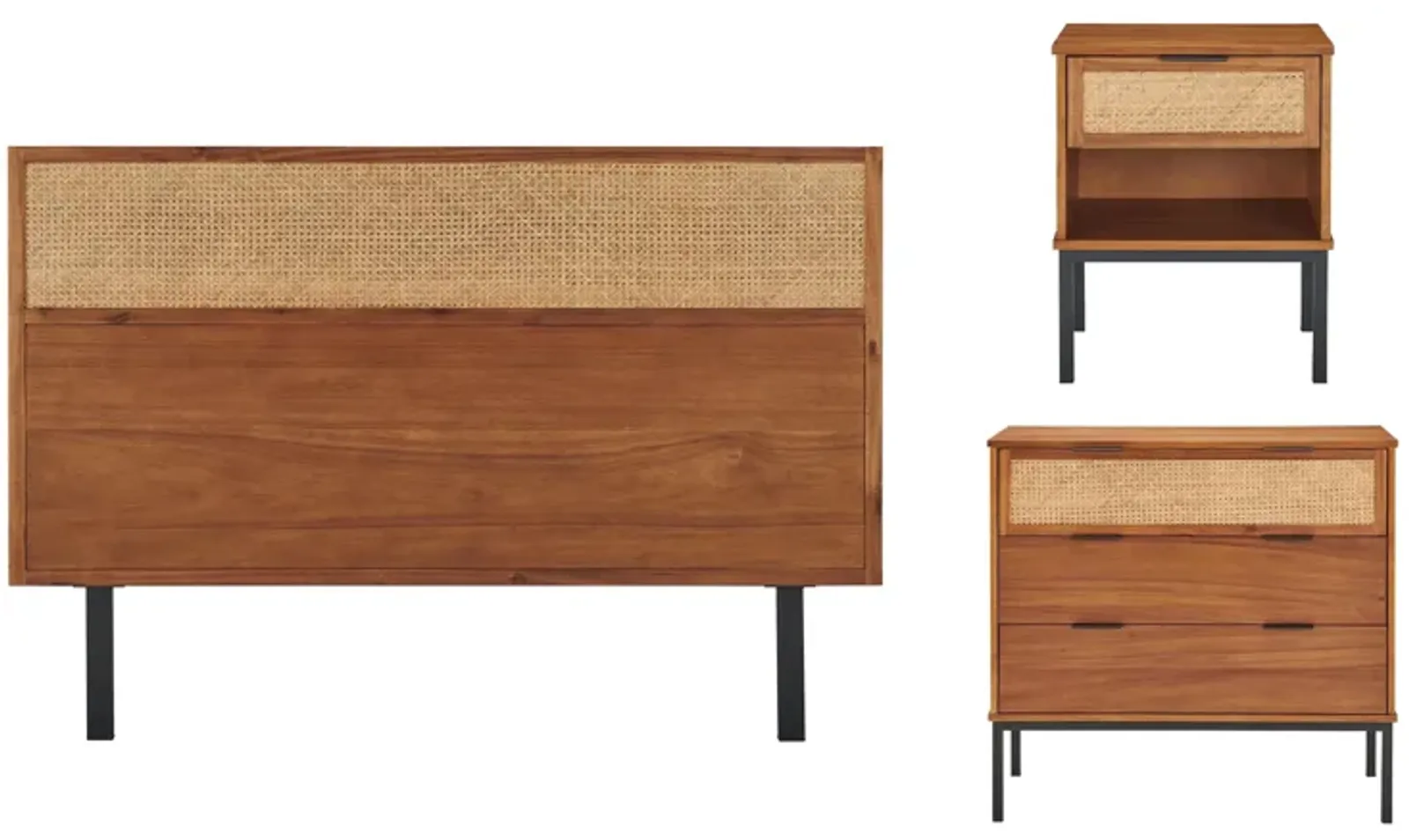 Caine Rattan Bedroom Set