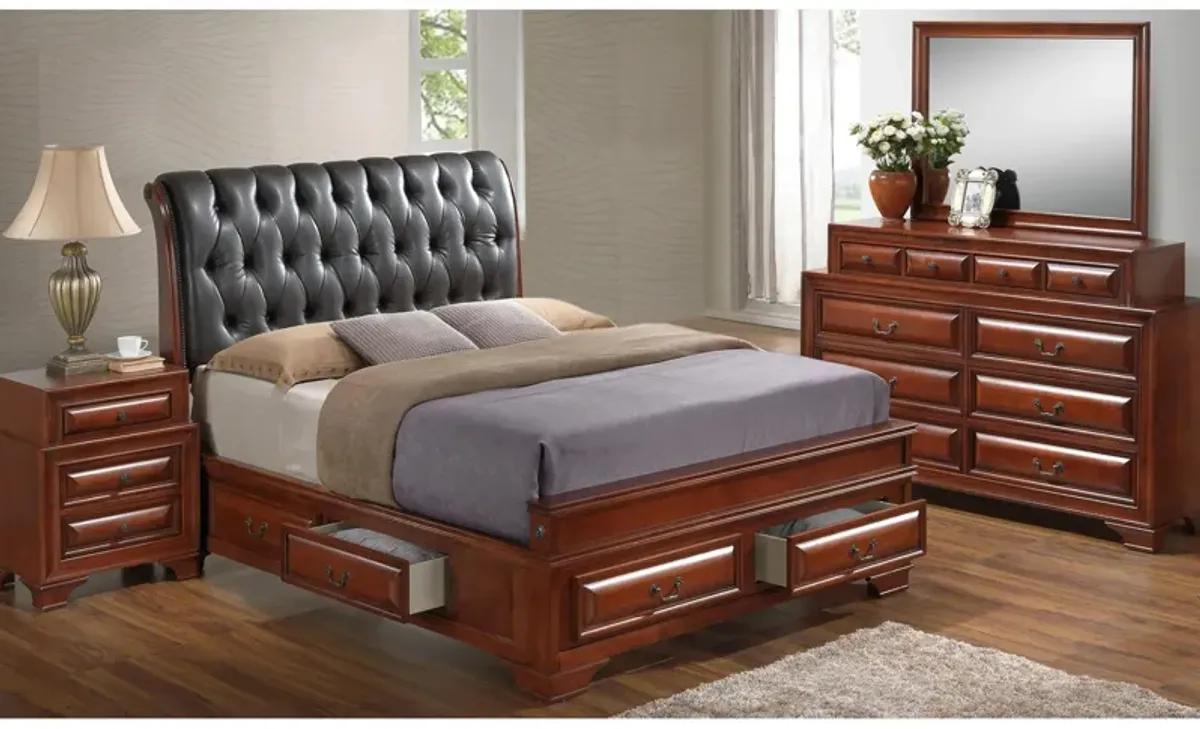 Sarasota Upholstered 4-pc. Storage Bedroom Set