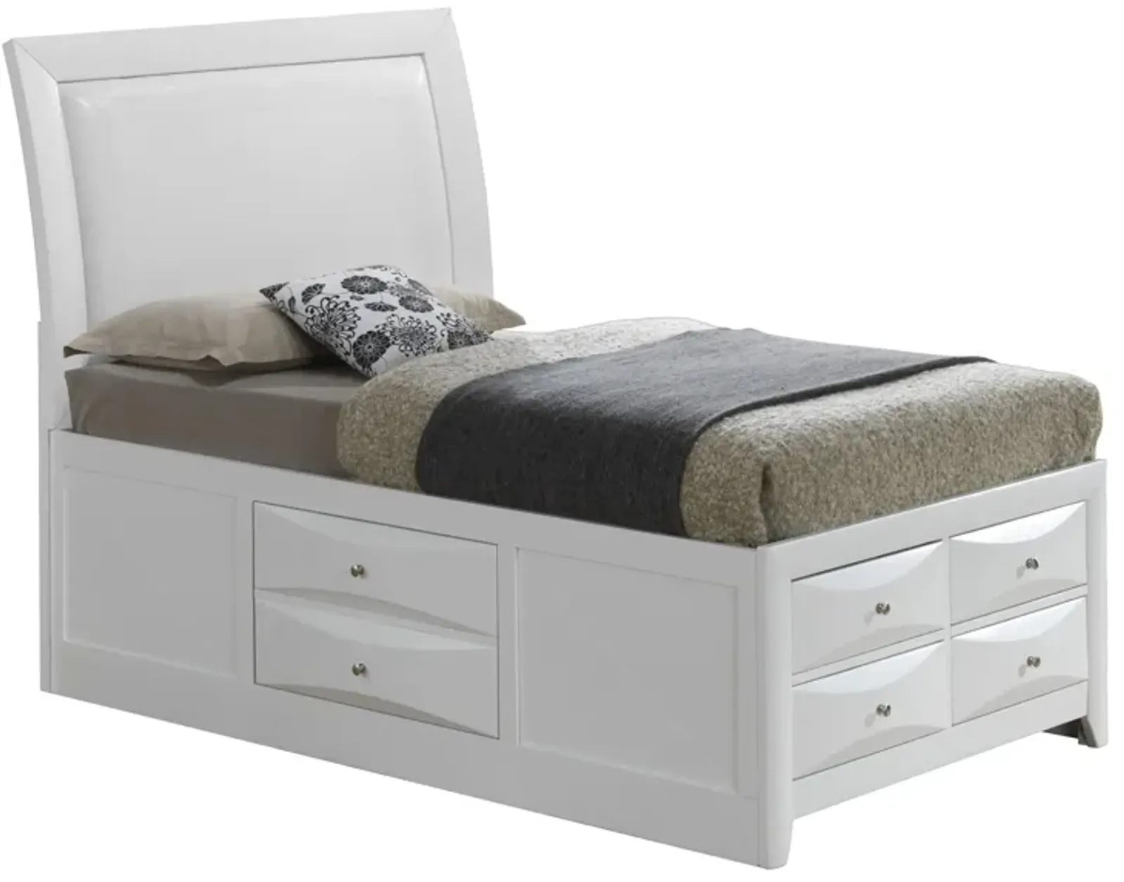 Marilla Upholstered Captain's Bed