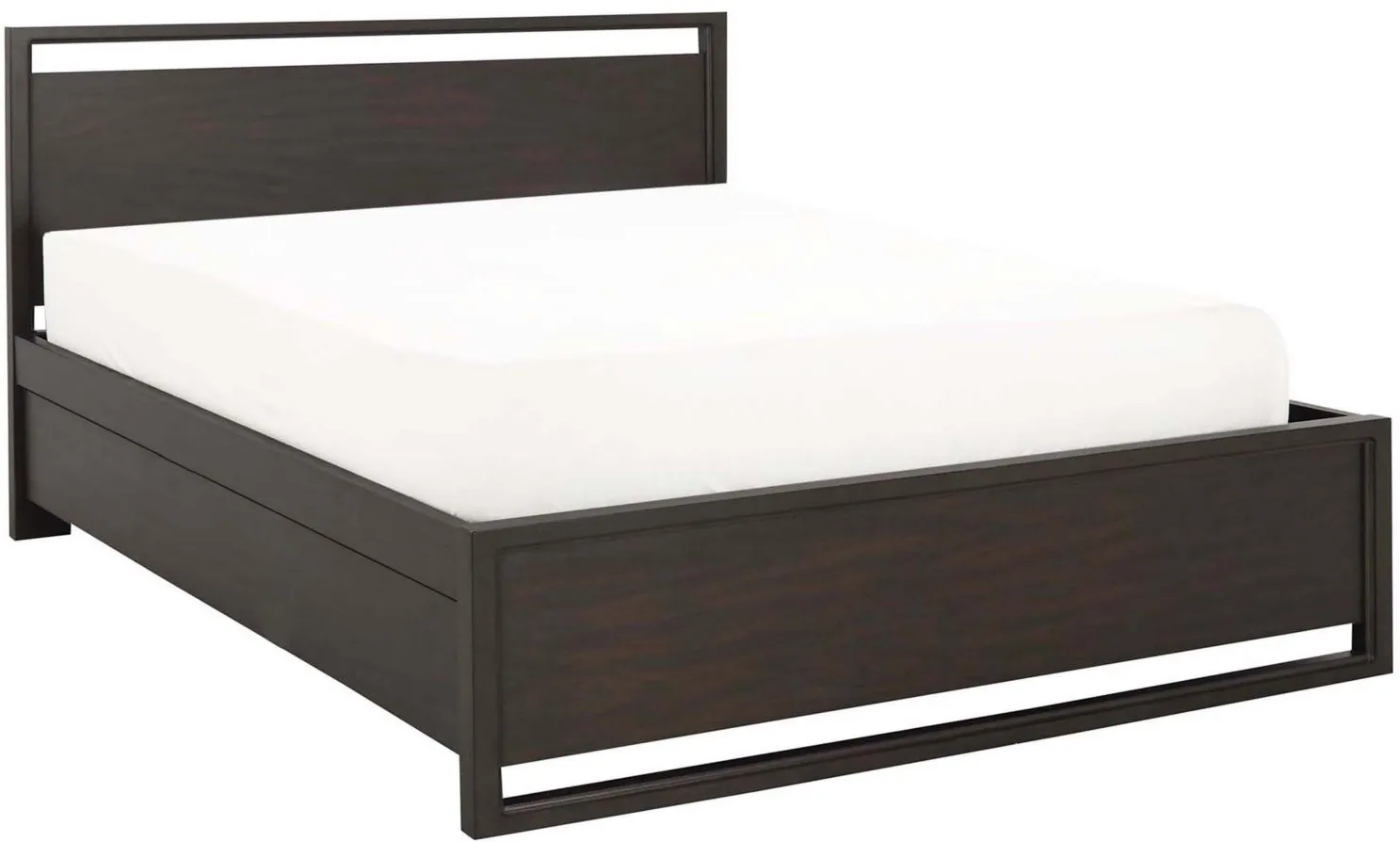 Aversa 4-pc. Bedroom Set w/ 2-Drawer Nightstand in Brown by Bellanest