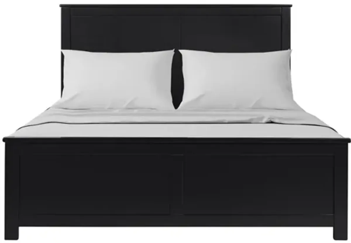 Winston Platform Bed in Black by CAMDEN ISLE