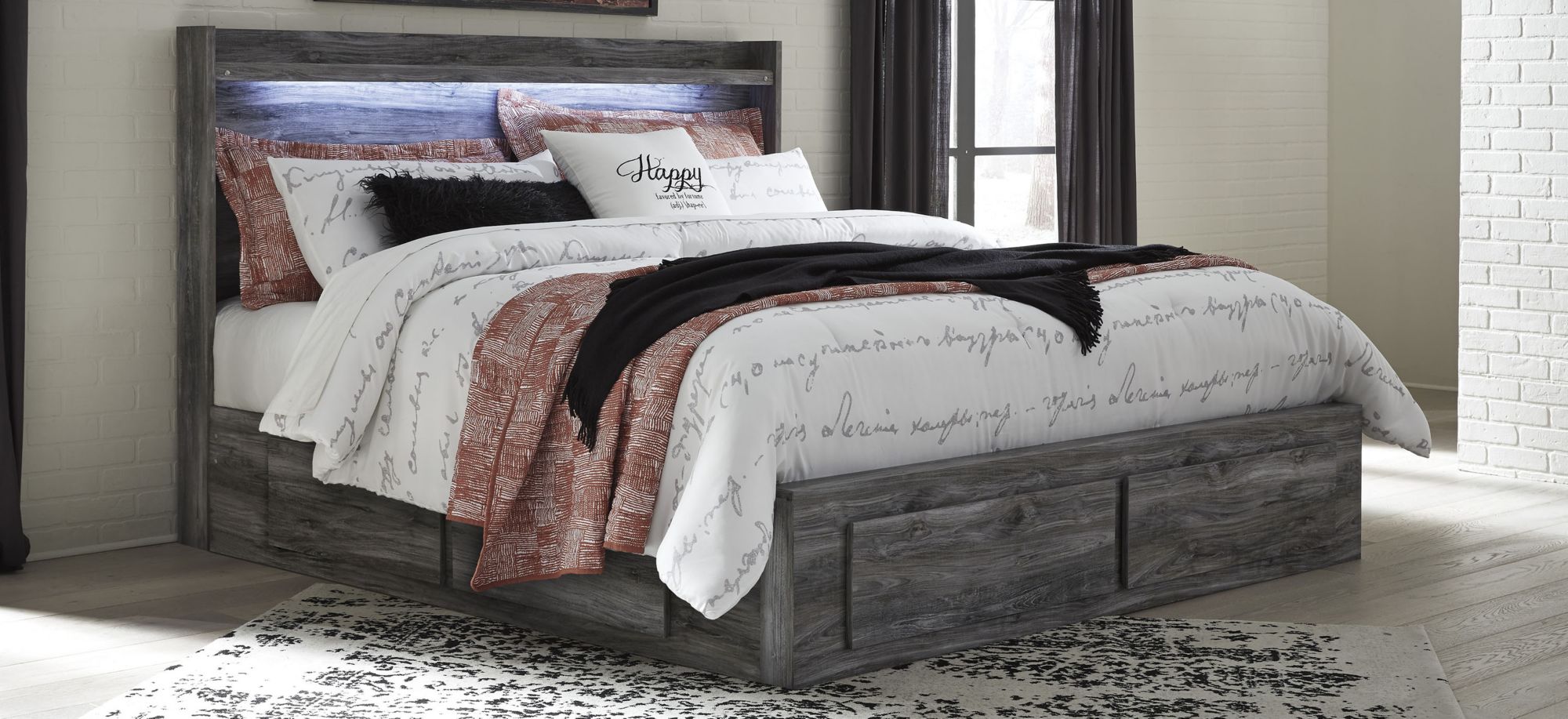 Calypso Storage Bed in Gray by Ashley Furniture