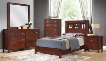 Burlington Bookcase Bed in Cherry by Glory Furniture